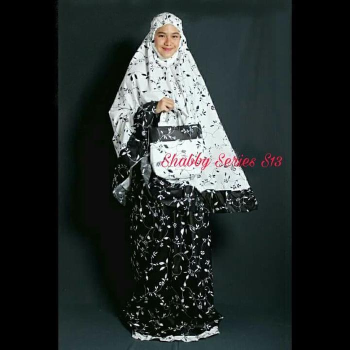 Mukena Dewasa Jumbo Mukenah Sholat Katun Asifa Putih