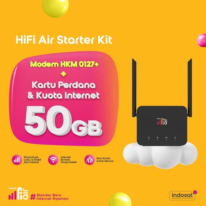 INDOSAT HIFI AIR HKM 0127 WIFI MODEM 4G LTE 50GB