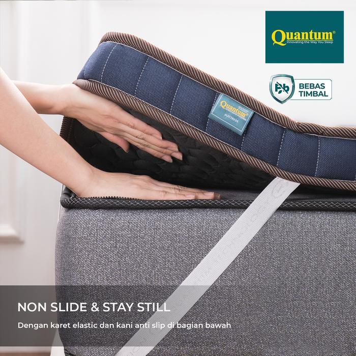 Topper Kasur Quantum Latex 8Cm Natural Latex Kasur Ergonomis Pasti Ori