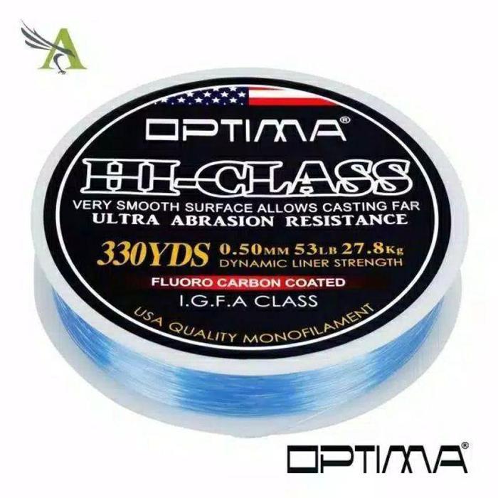 Best Seller Senar Pancing OPTIMA Hi CLASS 240 yards/330 yards- Blue Clear Berkualitas 100% original