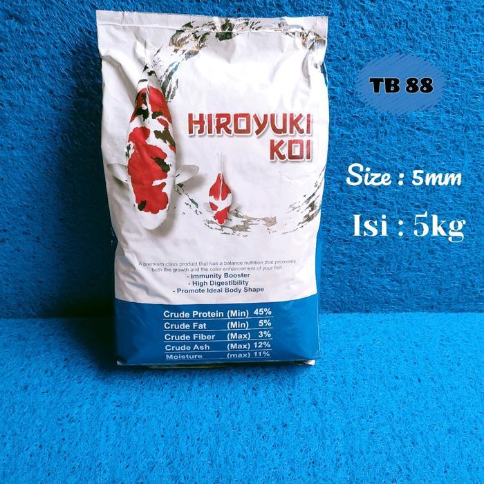 PAKAN IKAN KOI / KOKI HIROYUKI WHITE SHINING SIZE M(5MM)
