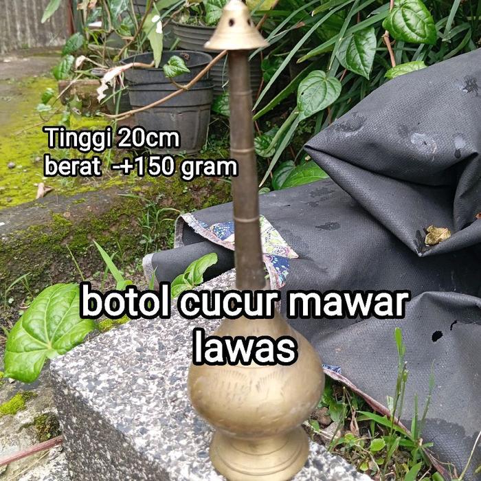 Botol Cucur Mawar/Botol Kuningan/Botol Antik