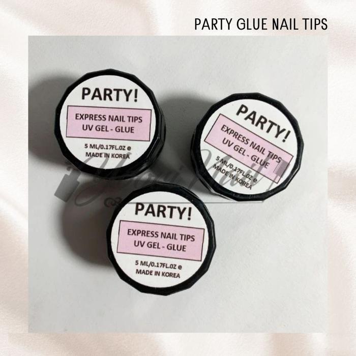 PARTY Glue nail tips extension gel party halal 5ml extension nail glue gel