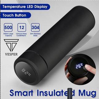 tumbler thermos stainless smart temperature LED cup / termos minuman