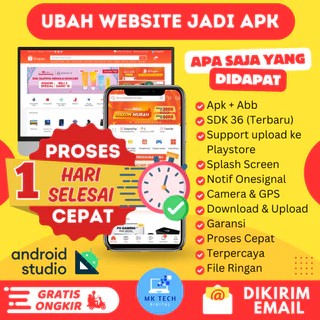 Jasa Ubah Website Menjadi APK WEBVIEW - Siap Upload Playstore - Termurah 