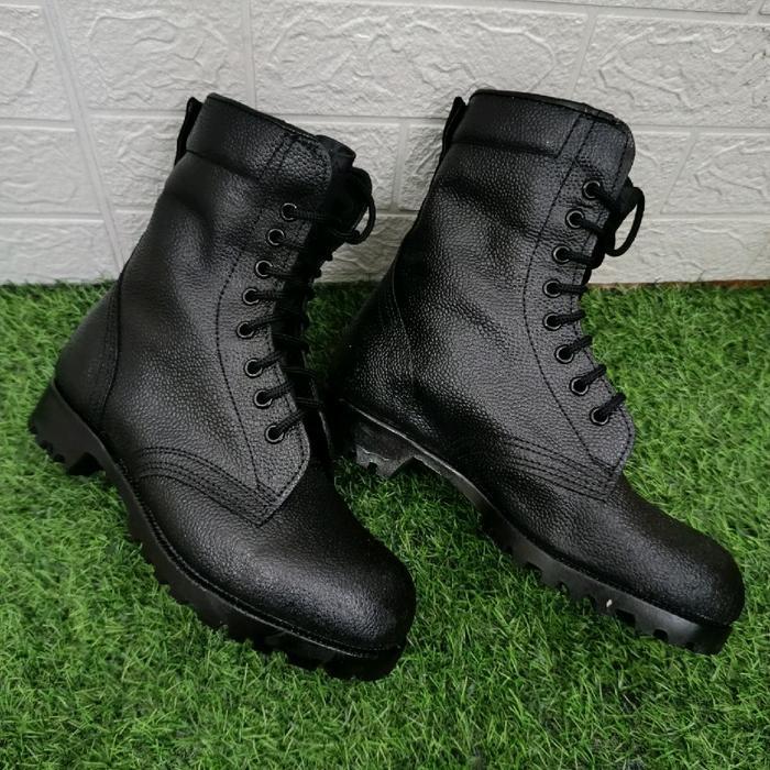 Sepatu PDL Kulit Jeruk Polri / Sepatu PDL Pendidikan Polisi / Sepatu Kulit Jeruk