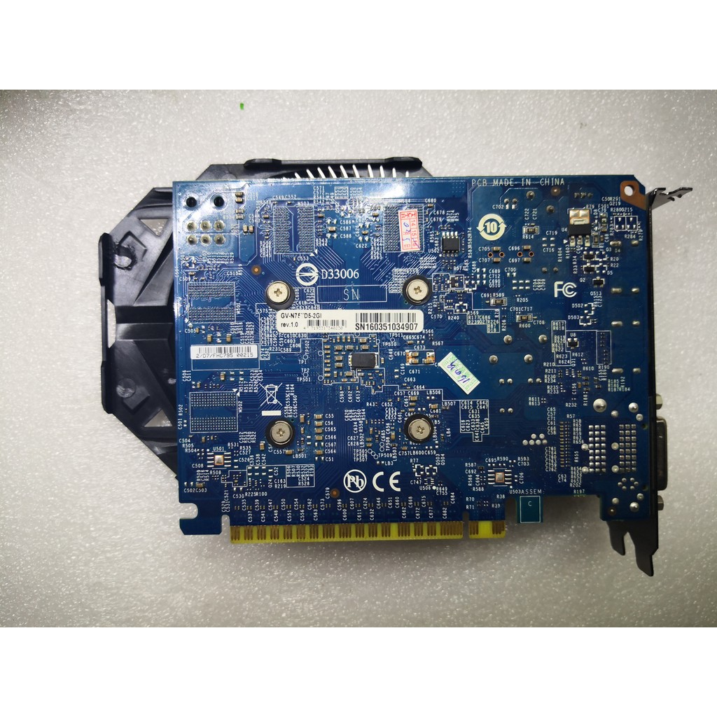 GIGABYTE GTX750Ti 2GB 640SP GDDR5 Graphics Video Card DVI HDMI