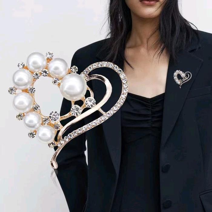 Bros Mutiara / Bros Motif Love / Bros Dada / Bros jilbab / Bros Fashion Wanita Aksesoris