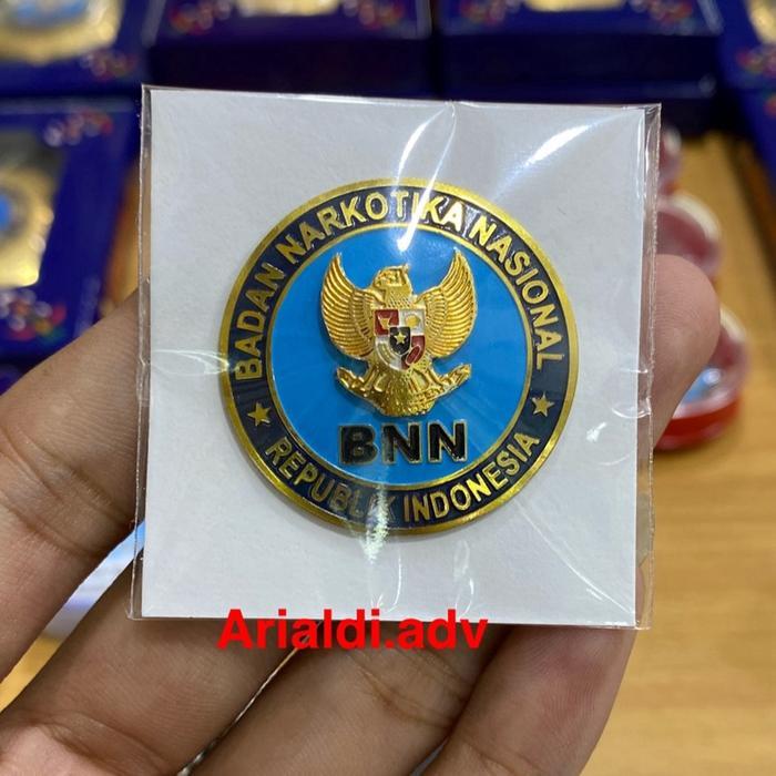 Pin BNN kuningan sepuh emas magnet pin bnn kuningan magnet
