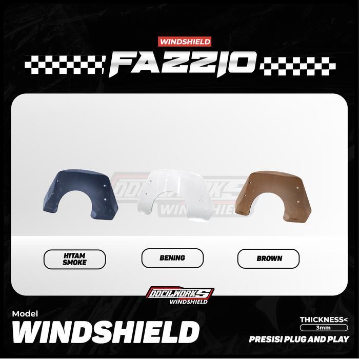 Best Seller Docilworks - Visor Windshield Fazzio + Bracket Original