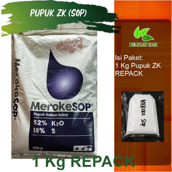 Pupuk Hidroponik ZK Kalium Sulfat 1 Kg Meroke SOP