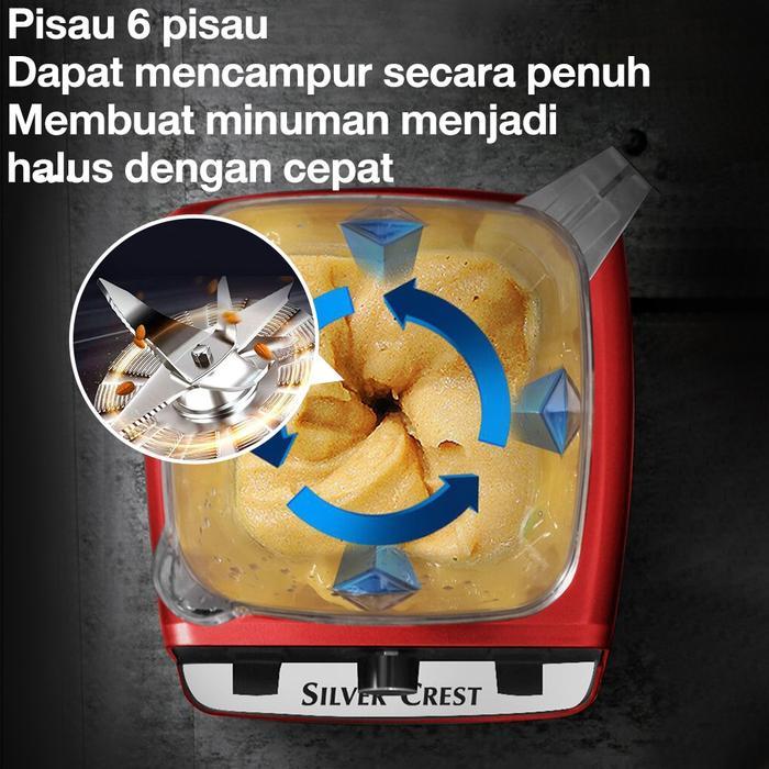 Promo GuncangTixx Blender 2.5L 220V 6 Pisau Chopper Juicer Multifungsi Blender Kapasitas Besar Mixer