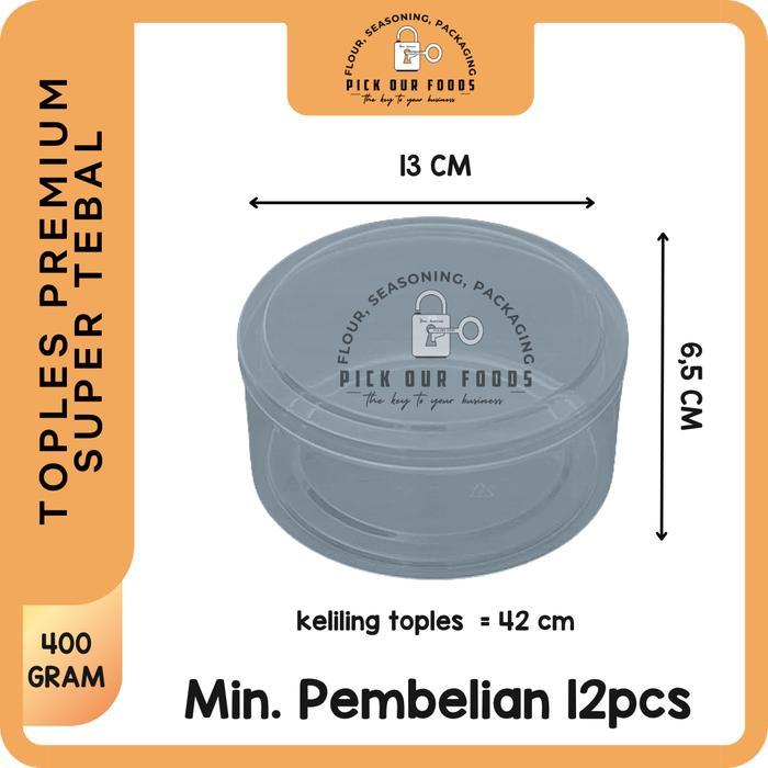 Murah Toples Bulat 400Gr / Toples Agp / Toples Nastar / Kue Kering 1Lusin / 12Pcs
