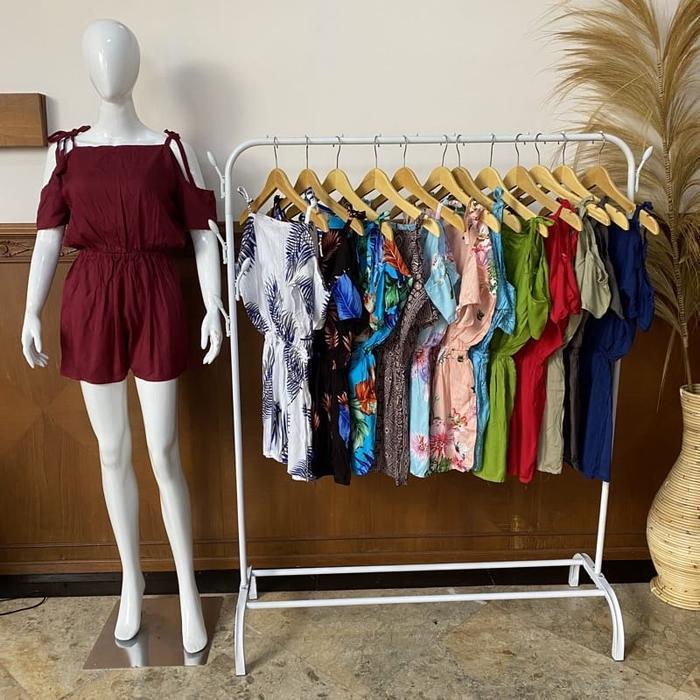Jumpsuit Freely - Jumpsuit Pendek Wanita Baju Pantai Panjang Rayon Pasti Promo