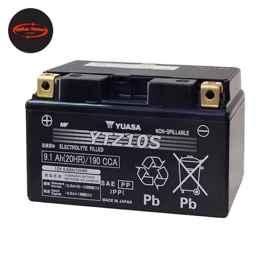 Ready Aki Kering Motor Yuasa YTZ10S 12V 9.1Ah Kawasaki ER6N Yamaha R1