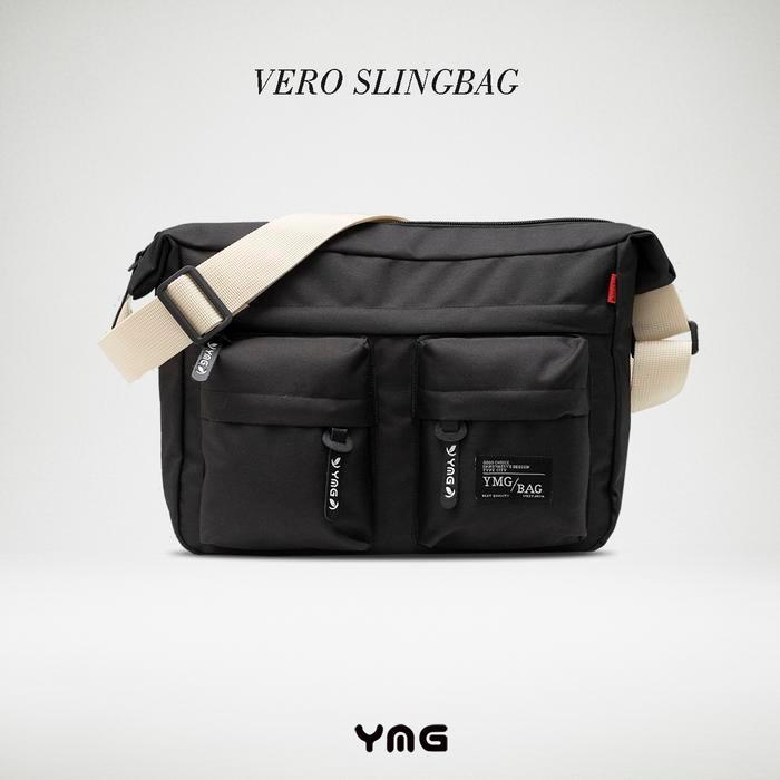 Tas Selempang distro pria Kanvas tas sekolah kuliah casual