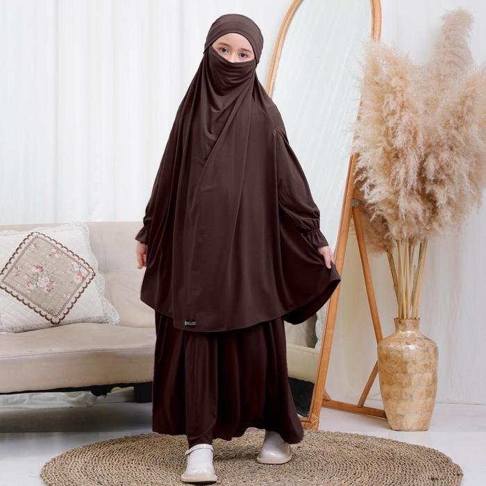 French Khimar Fatimah Set by Luthfia kids 1 sampai 11 tahun