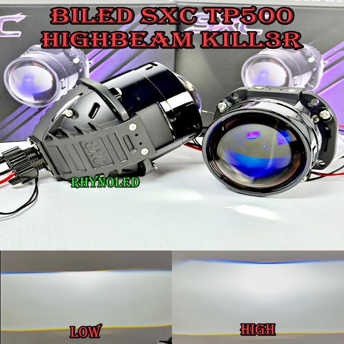 ORIGINAL LAMPU UTAMA PROJECTOR BILED SXC TP500 2,5 INCHI 60 WATT BLUELENS BILED SXC PREMIUM QUALITY