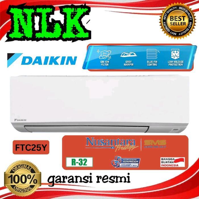 AC DAIKIN 1PK STANDAR FTC 25-YV R32 + PASANG INSTALASI