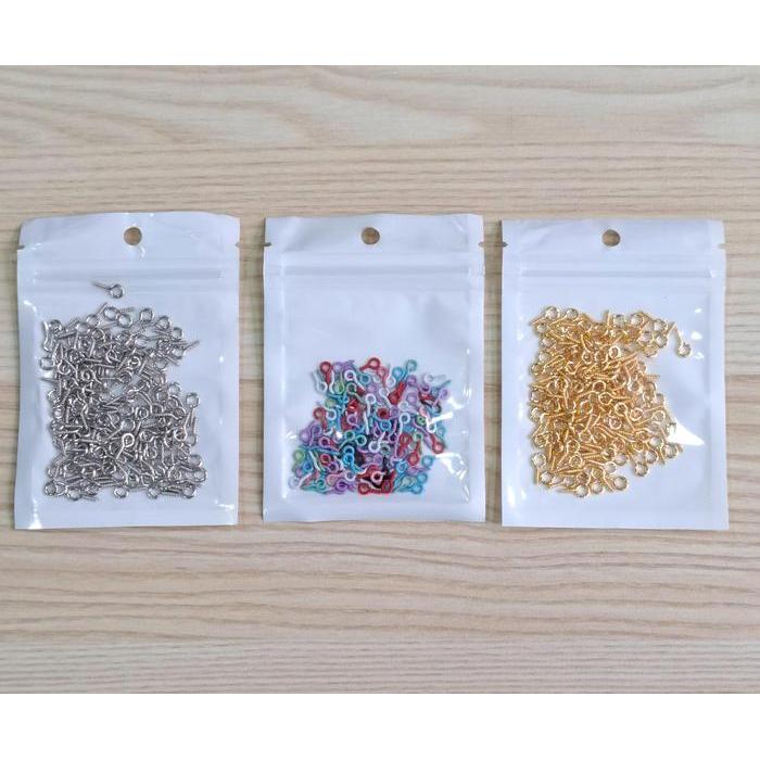 Paku ulir 1cm 144pcs paku gantungan kunci sekrup ulir