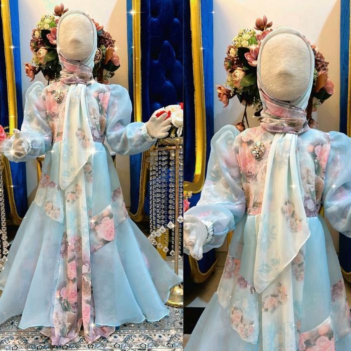 PRIMADONA SET SYARI ANAK MAUMA KIDS TERMURAH MUSLIM GAMIS BAJU DRESS LEBARAN TANGGUNG SETELAN KHIMAR