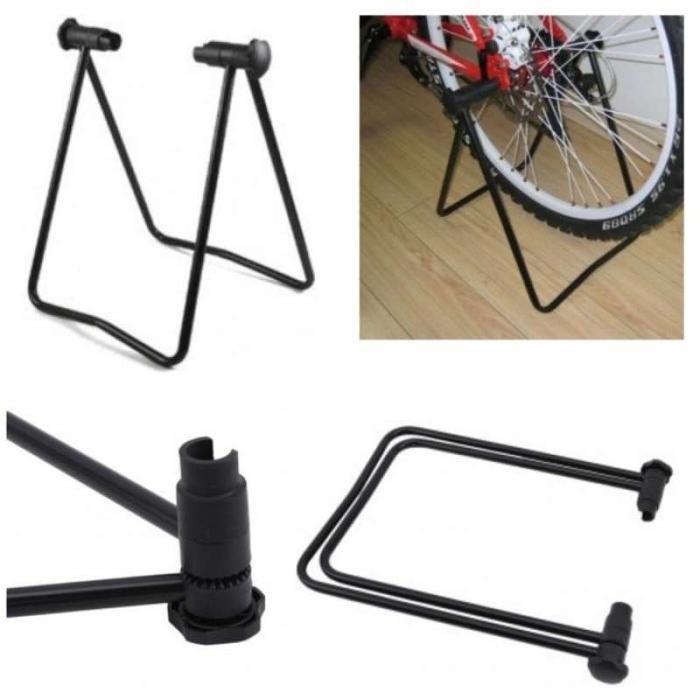 BIKE STAND PARKIR 1 SEPEDA PADDOCK STATIS RACK FLOOR DISPLAY UNIVERSAL