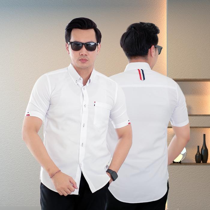 PROMO Lowkey Kemeja Pria Dewasa PD 15 Putih Kemeja Putih Kemeja Pria Pendek Kemeja Cowok Dewasa