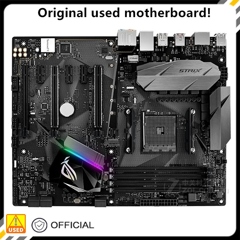 For B350 B350F ROG STRIX B350-F GAMING Motherboard Socket AM4 For AMD B350 DDR4 USB3.0 Original Desk