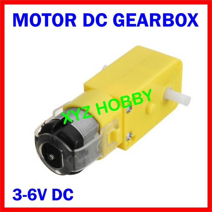 "New" Dinamo Motor DC 1:48 Gearbox Kuning DC 6V Robot Mobil Smart Car RC Line Follower Suku Cadang