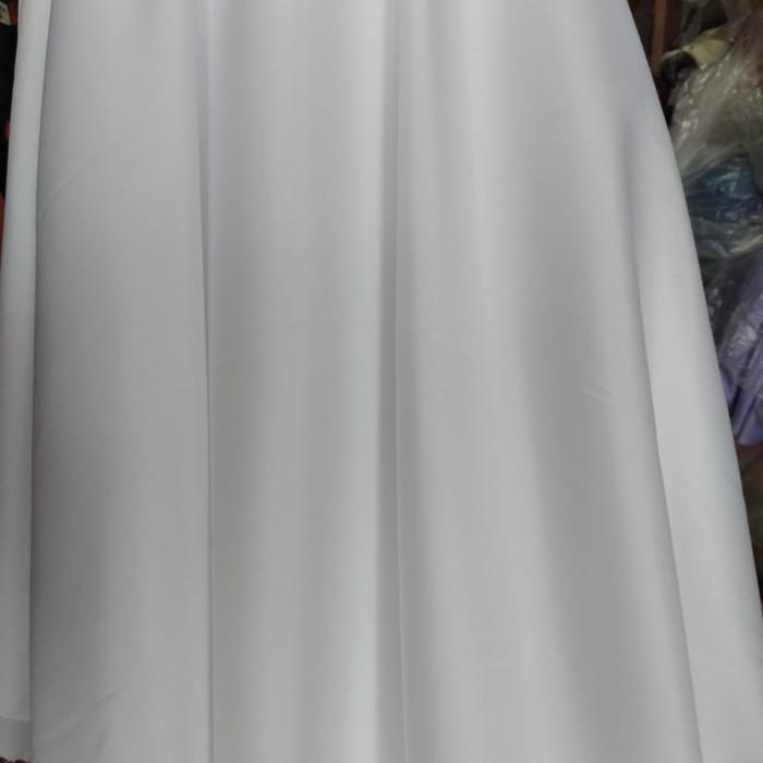 "New" Kain Katun Micro Polos Putih Lebar 240 cm