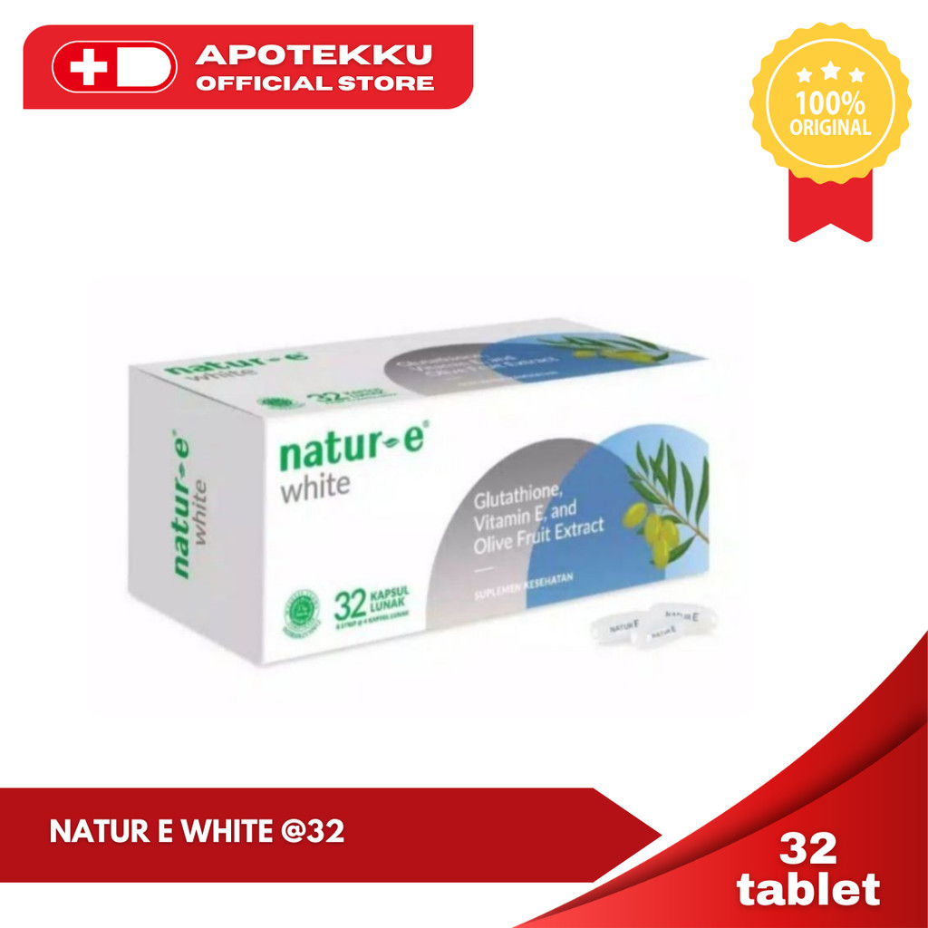 Natur-E White (Biru) - Box 32 Kapsul (Brightening)