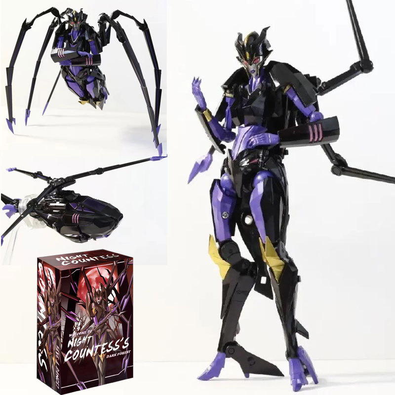 APC Transformation Toys Jack Black Widow Three changes Spider Spirit Helicopter