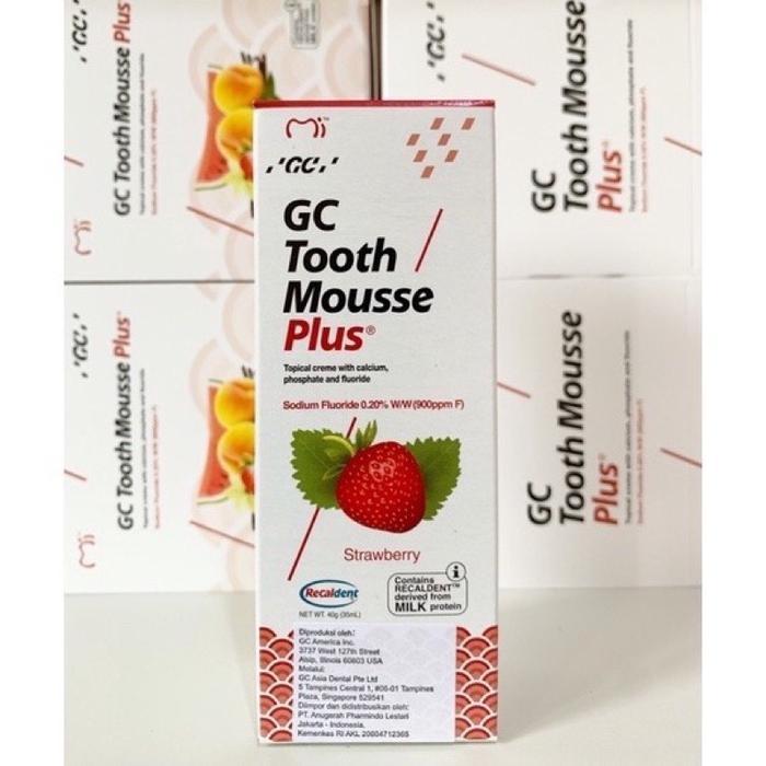 Gc tooth mousse PLUS 6TAHUN-DEWASA ORIGINAL Share in jar Free Spatulla Mulut Gusi gc tooth gc tooth