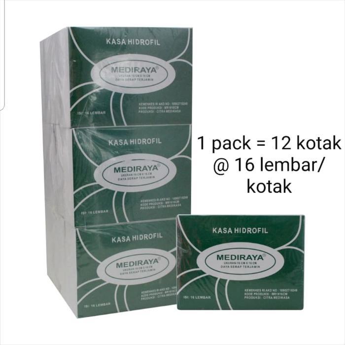 Kain Kasa/Kasa Steril/Kasa Hidrofil/Pembalut Luka Mediraya (Per Pack)