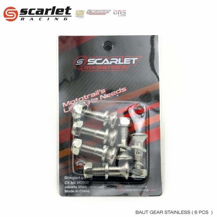 Promo Baut Gear Scarlet Original Baut Gear Klx Crf Dtracker Scarlet Buat Gea