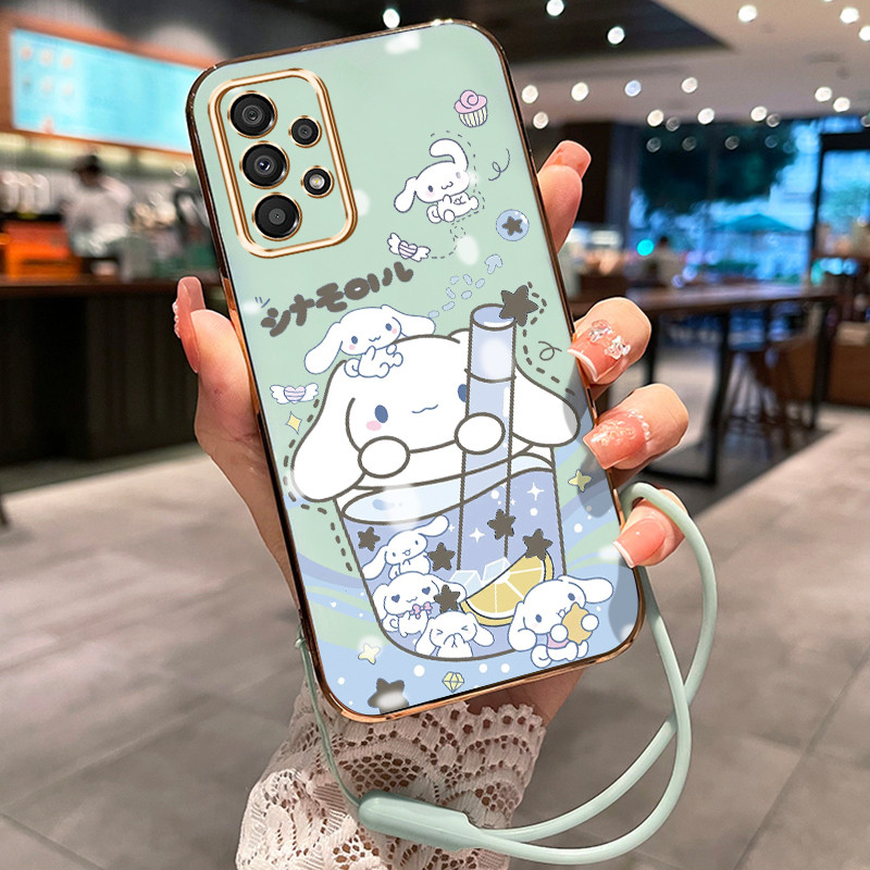 Casing Hp Untuk Samsung Galaxy A33 5G A34 5G A35 5G M33 5G M34 5G Case Teh susu kelinci lucu dan pop