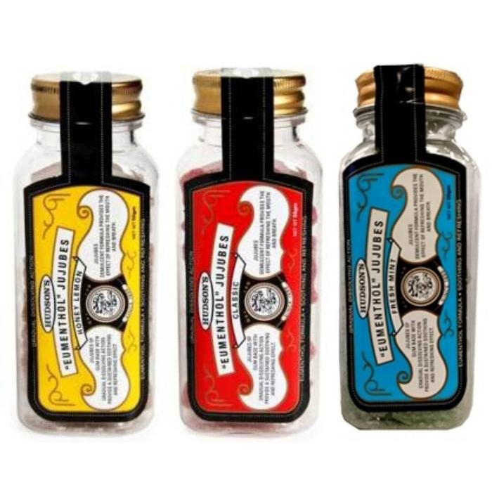 HUDSON'S EUMENTHOL JUJUBES HONEY LEMON FRESH MINT CLASSIC