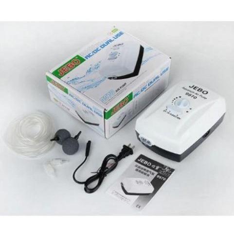 Aerator Jebo 9970 aerator acdc airpump ac dc pompa oksigen kolam