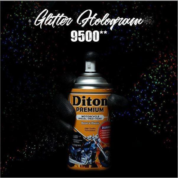 Pilox Diton Premium Glitter Hollogram Gh 9500 Gh9500 300Ml Warna Clear Gliter Hologram Transparan