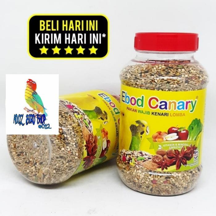 Pakan Canary Ebod Jaya Toples Makanan Harian Burung Kenari Branjangan