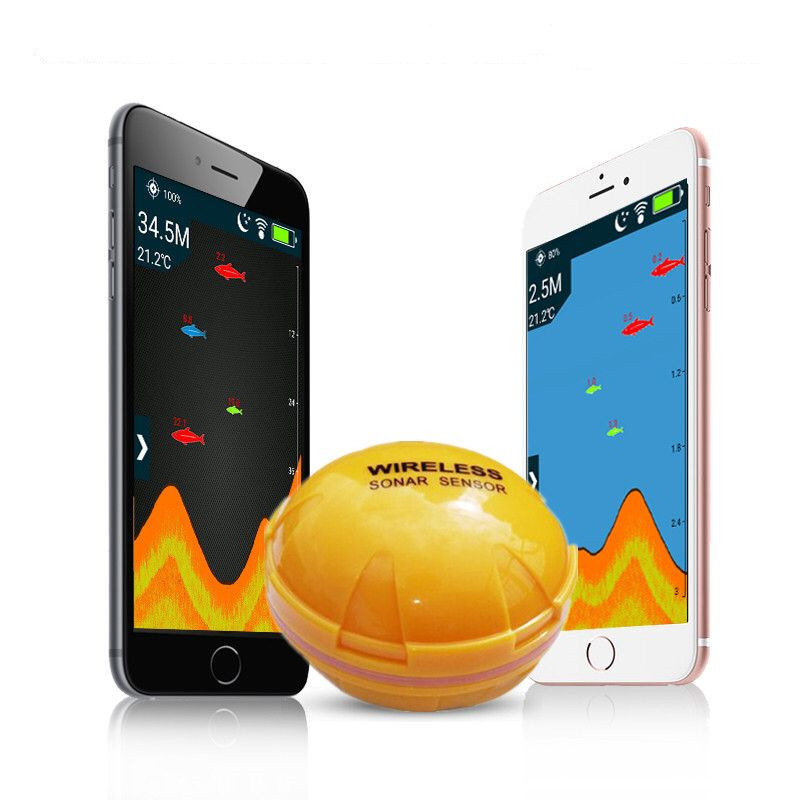 Fishing Tools LED Fishfinder Wireless Portable Deeper Sonar Sensor Echo Sound Rechargeable Fish