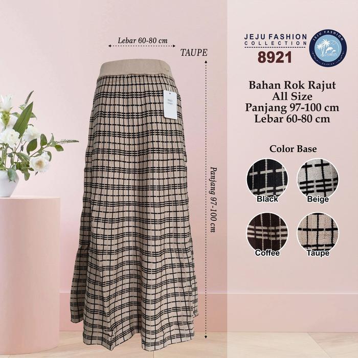 Stok Baru Rok rajut motif panjang import tebal dan halus wanita - 8921