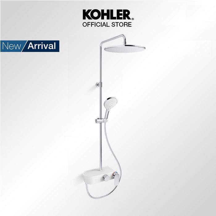 KOHLER Fluence Set Tiang Shower / Shower Column 3-Way Rainduet WaterMind / Shower Mandi Polished