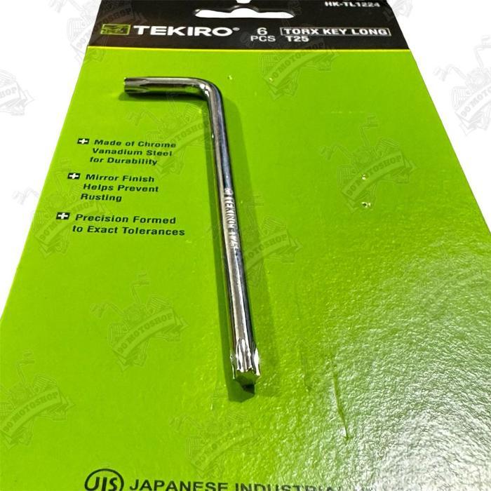 "New" Tekiro Kunci L Bintang T 25 Panjang T25 Tekiro Untuk Buka Body Vario Satuan Original