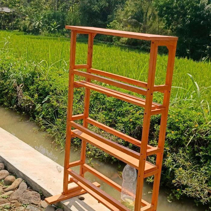 RAK BENSIN RAK BOTOL RAK JUALAN SUSUN MINIMALIS BAHAN KAYU