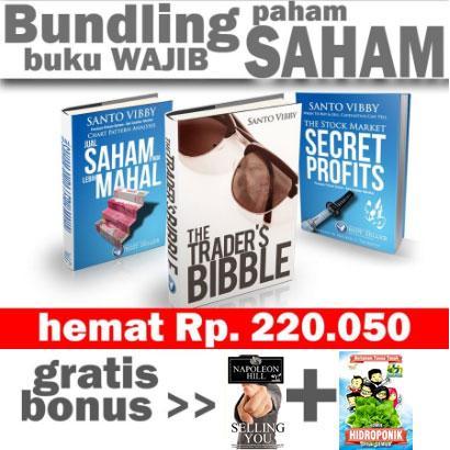 BUNDLING TRADING 3 BUKU SAHAM TERBAIK + GRATIS BONUS 2 BUKU FINANCIAL