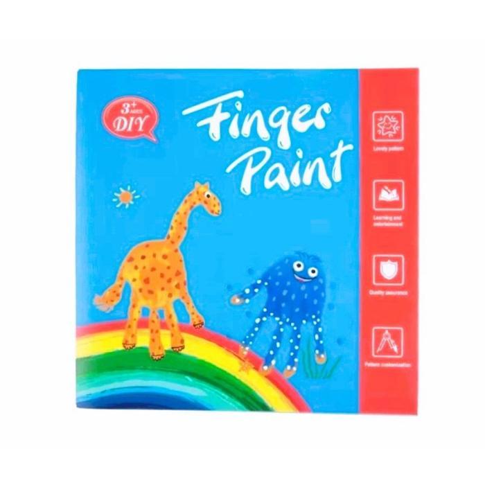 Buku FINGER PAINT Mainan Edukasi Sensory Hand Painting Book Lukis Anak