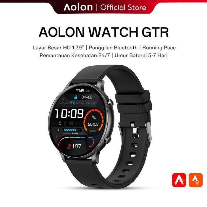 Terlaris Aolon Gtr Original Smartwatch Bluetooth Call Jam Tangan Pria Wanita Touch Screen Sports