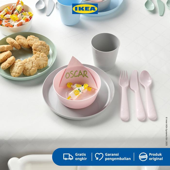 IKEA KALAS Piring Makan Bayi Serbaguna Warna-Warni Isi 6pcs