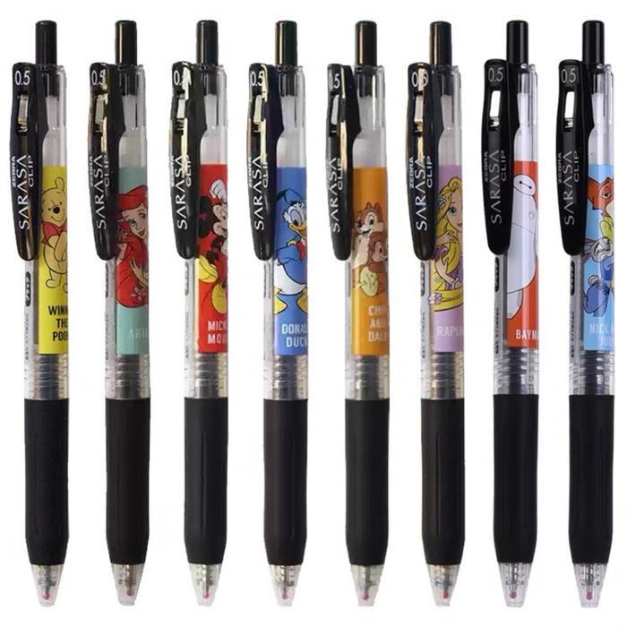 Zebra Sarasa Disney Characters Princess Ariel Rapunzel Gel Ink Pen 0.5Mm Pulpen Limited Edition